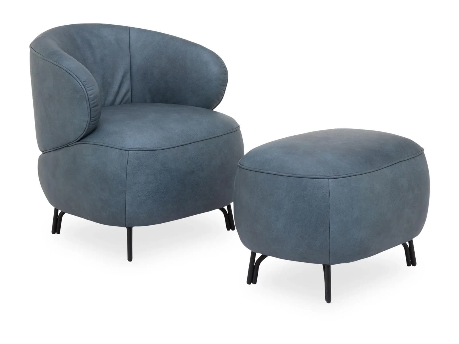 Hocker himolla HOCHFELLN türkis Leder