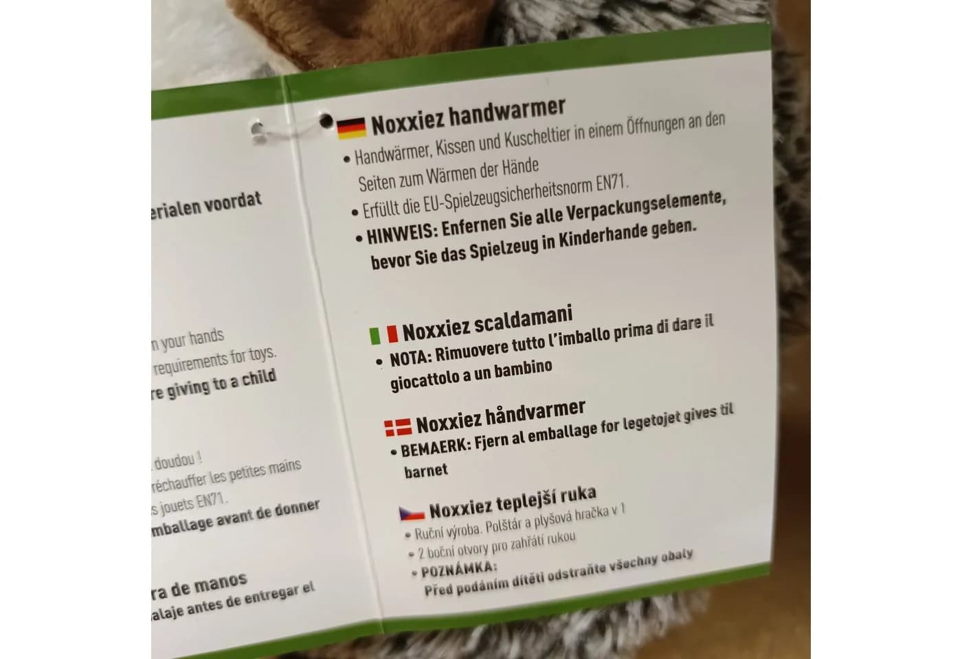 NOXXIEZ Kuscheltier Igel Handwärmer 3in1 Braun - Bild 4