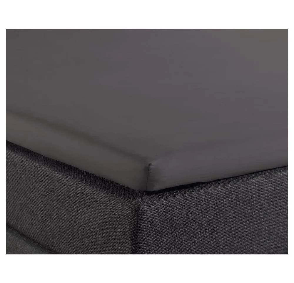 Sitheim® Spannbettlaken Split Topper 100% Baumwolle Silber - Bild 5