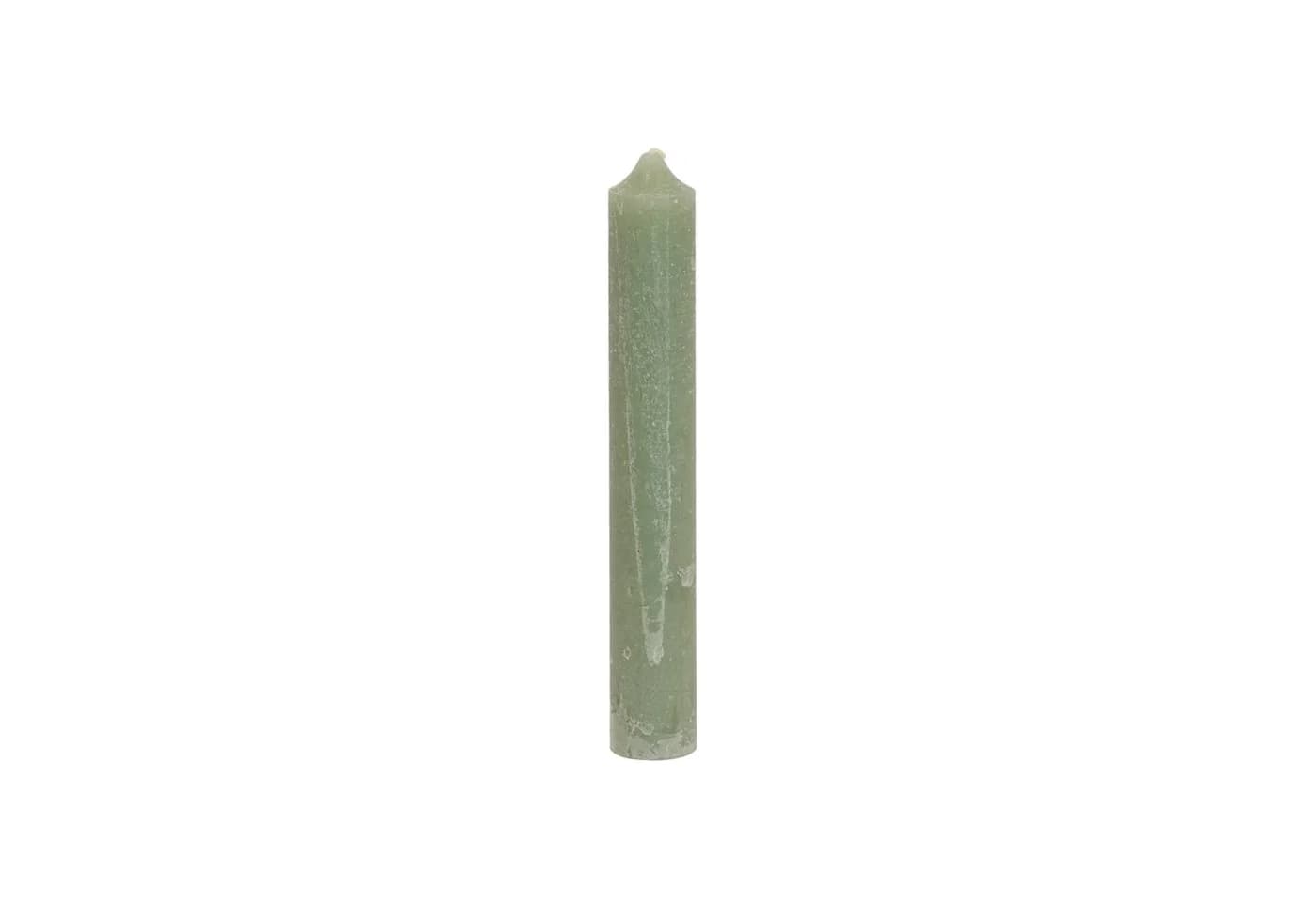 B&S Rustikale Stabkerze Mint Ø 3,7 x 25 cm