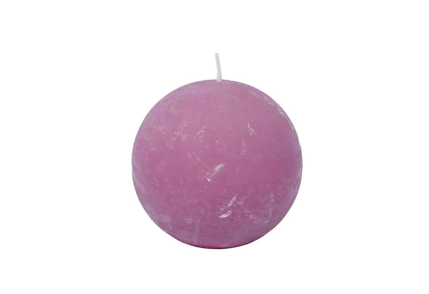 B&S Kugelkerze Rustikal Rosenholz Ø 80 mm