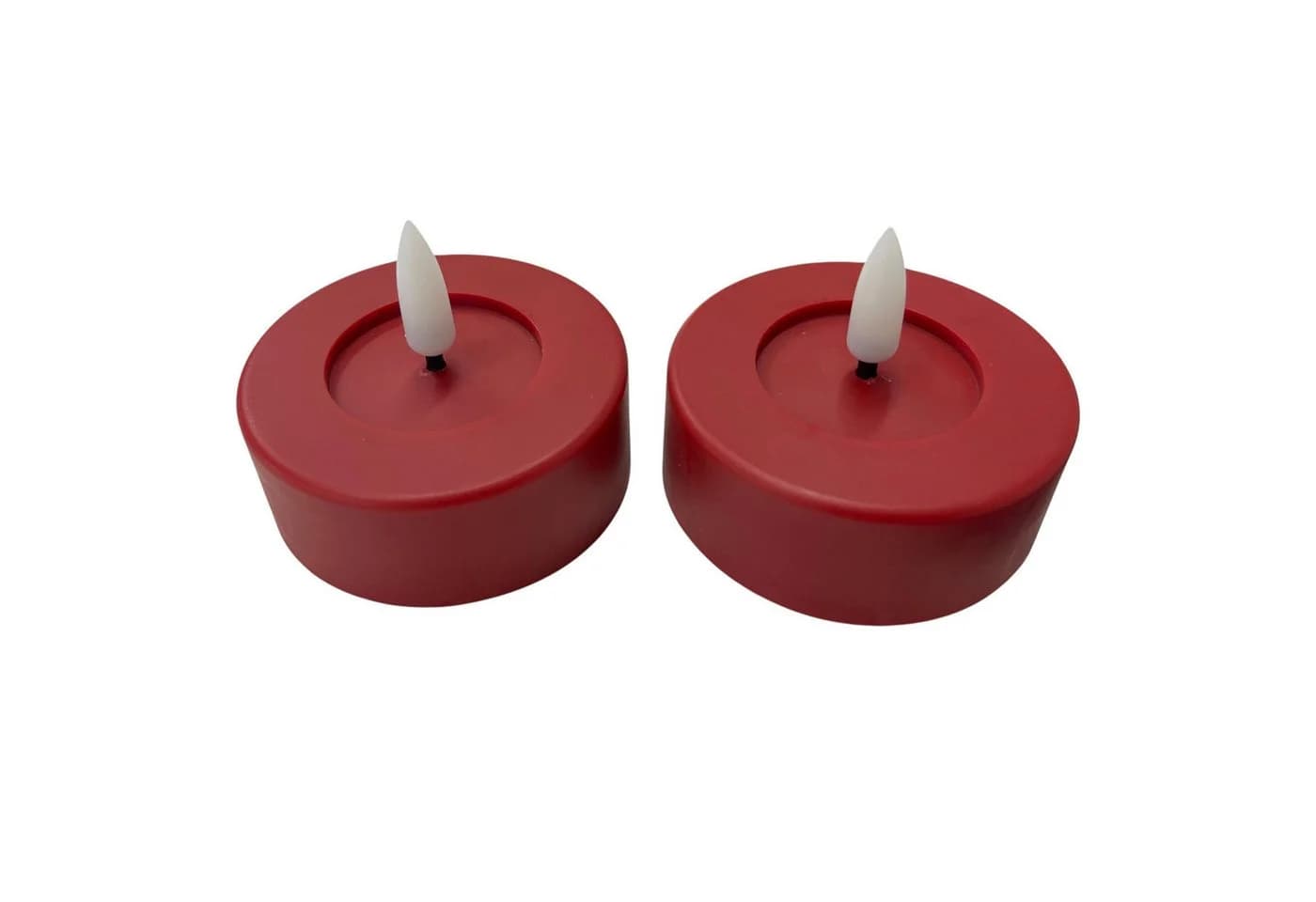 Countryfield LED-Kerze Set 2-tlg. Teelicht XL rot mit Timer