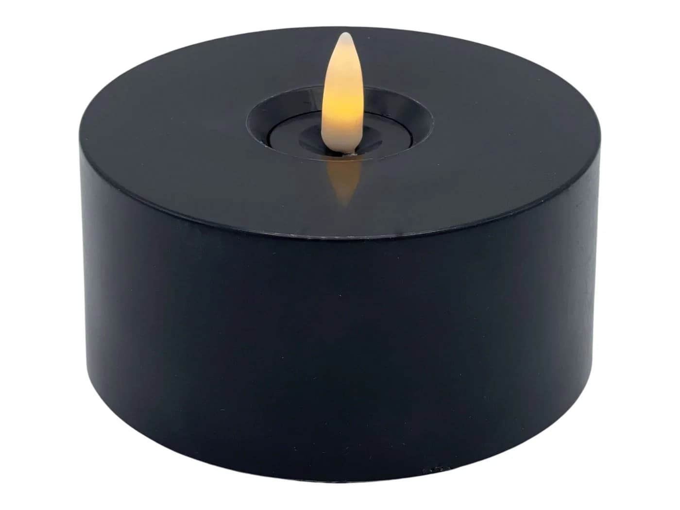 Countryfield LED-Teelicht Outdoor XXL Schwarz 3D-Flamme Timer - Bild 2
