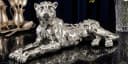 alesvelt Leoparden Skulptur Gold/Silber Bild 2