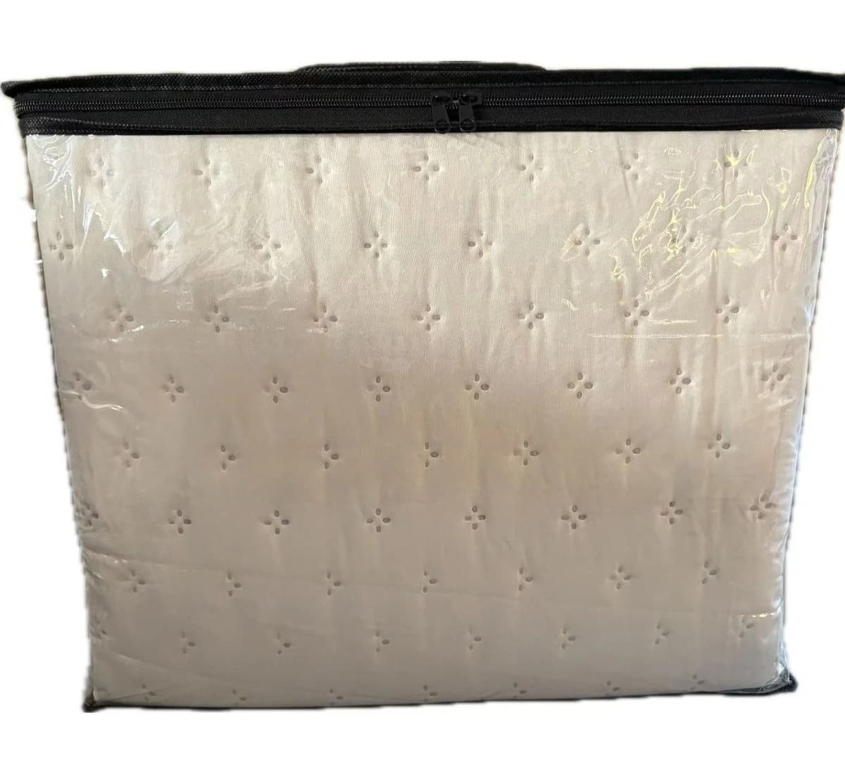 alesvelt Tagesdecke Set 3-teilig Beige Grau Weiß Gesteppt