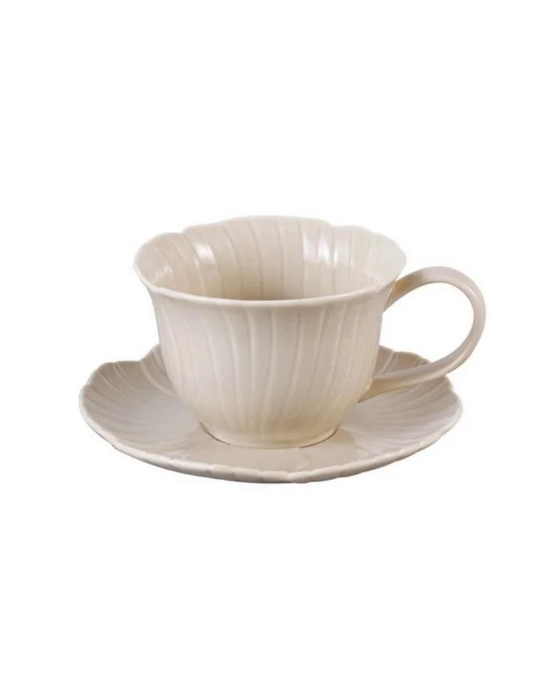 EKA Kaffeeservice Florange Beige 12-teilig Porzellan