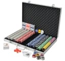 vidaXL Poker Set 1.000 Laserchips Aluminiumkoffer Bunt Bild 1