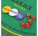 vidaXL Kombiniertes Poker/Blackjack Set mit 600 Laserchips Aluminium Bild 4