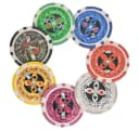 vidaXL Kombiniertes Poker/Blackjack Set mit 600 Laserchips Aluminium Bild 5