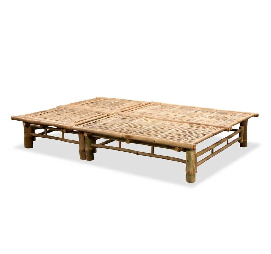 vidaXL Gartenliege für 2 Personen Bambus Verstellbar - Bild 3