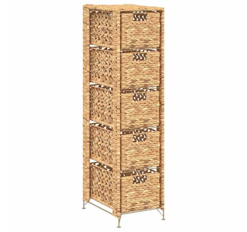 vidaXL Fächerschrank Standregal 5 Körbe Wasserhyazinthe - Bild 2