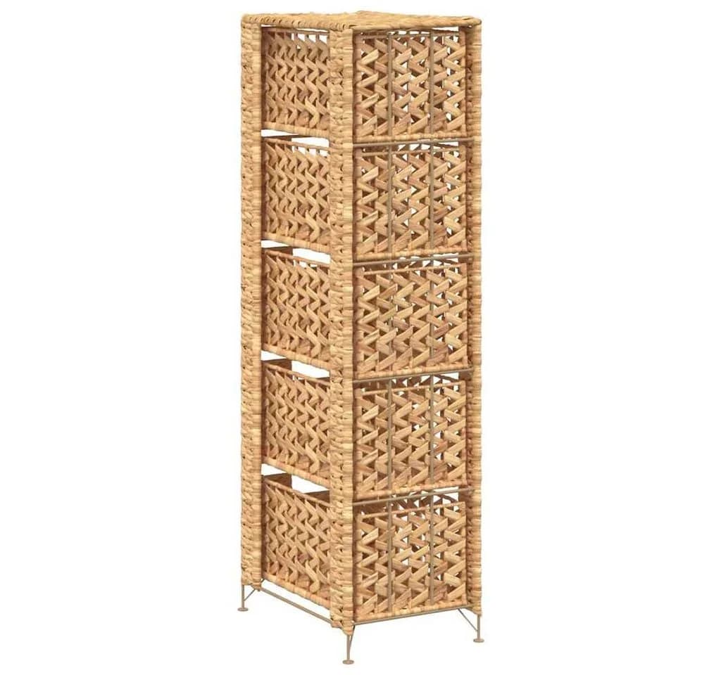 vidaXL Fächerschrank Standregal 5 Körbe Wasserhyazinthe - Bild 5