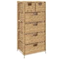 vidaXL Aktenschrank mit 6 Körben Wasserhyazinthe Braun Bild 2