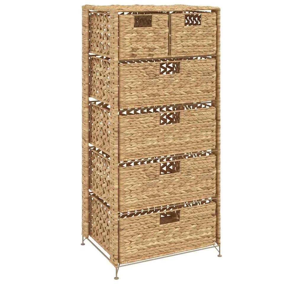 vidaXL Aktenschrank mit 6 Körben Wasserhyazinthe Braun - Bild 2