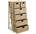 vidaXL Aktenschrank mit 6 Körben Wasserhyazinthe Braun Bild 3