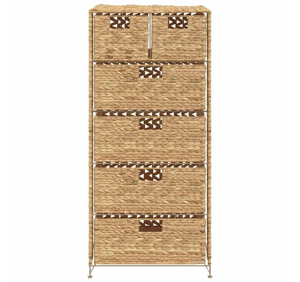 vidaXL Aktenschrank mit 6 Körben Wasserhyazinthe Braun - Bild 5