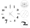 vidaXL 3D-Wanduhr 100 cm XXL Schwarz Modernes Design Bild 2