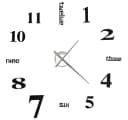 vidaXL 3D-Wanduhr 100 cm XXL Schwarz Modernes Design Bild 3
