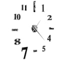 vidaXL 3D-Wanduhr 100 cm XXL Schwarz Modernes Design Bild 4