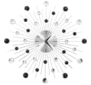 vidaXL Wanduhr Modernes Design Silber Schwarz Aluminium 50 cm Bild 2