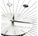 vidaXL Wanduhr Modernes Design Silber Schwarz Aluminium 50 cm Bild 4
