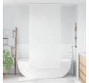 vidaXL Duschrollo Weiß Modern Wasserfest Bild 1