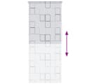 vidaXL Duschrollo Quadratmuster Modern PVC Bild 5