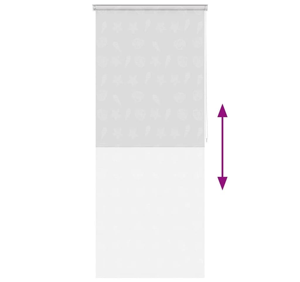 vidaXL Duschrollo Seesternmuster 80x240 cm EVA - Bild 5