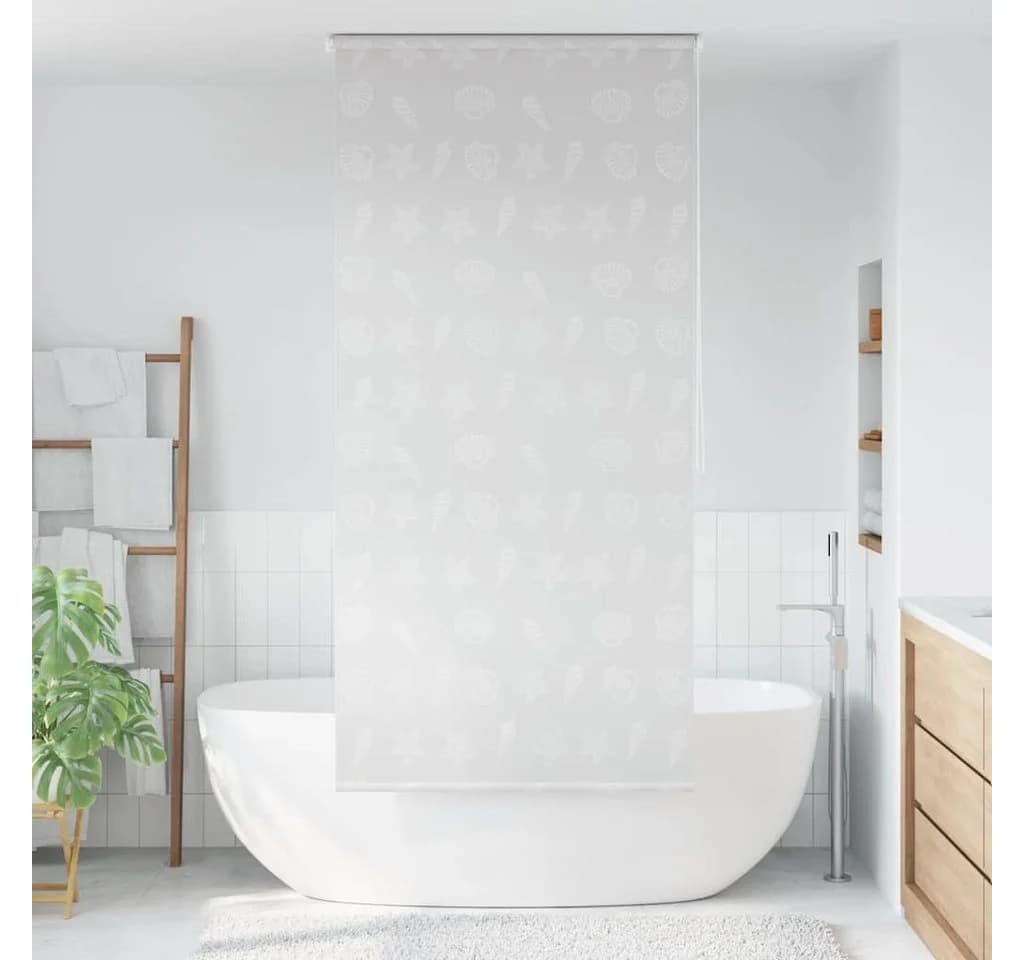 vidaXL Duschvorhang Duschrollo 120x240 cm Seesternmuster