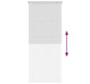 vidaXL Duschvorhang Duschrollo 120x240 cm Seesternmuster Bild 5