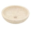 vidaXL Aufsatzwaschbecken Marmor Creme Modern Bild 1