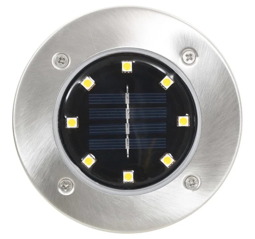vidaXL 8er Set Solar-Bodenleuchten Warmweiß LED Außenbereich - Bild 3