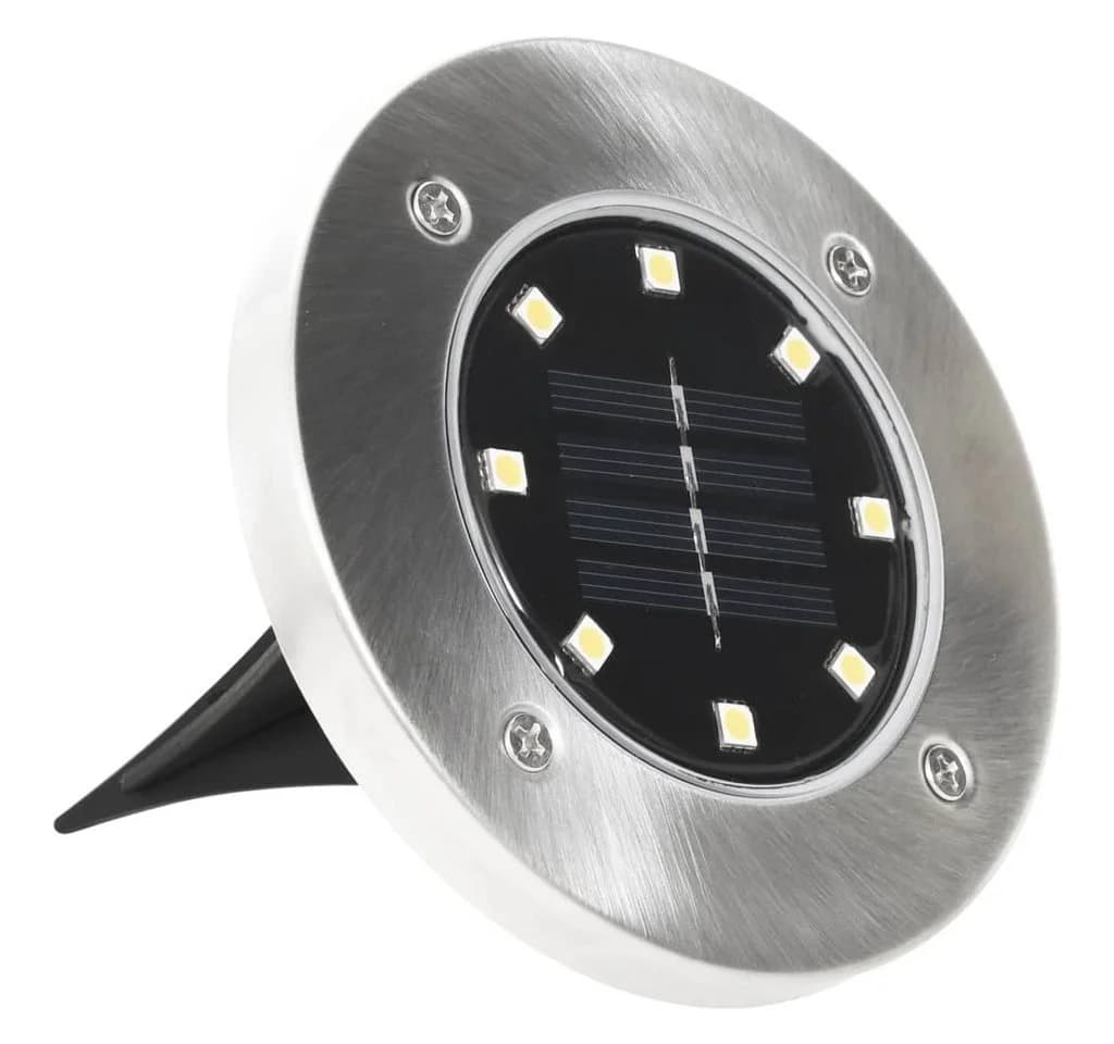 vidaXL 8er Set Solar-Bodenleuchten Warmweiß LED Außenbereich - Bild 4