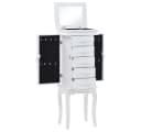 vidaXL Sideboard Weiß MDF Kiefernholz Schmuckvitrine Bild 1