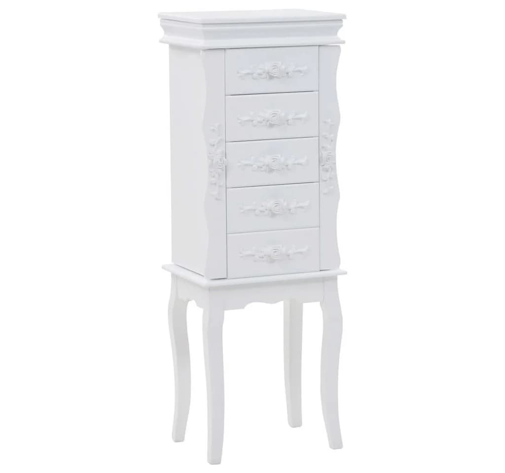 vidaXL Sideboard Weiß MDF Kiefernholz Schmuckvitrine - Bild 2