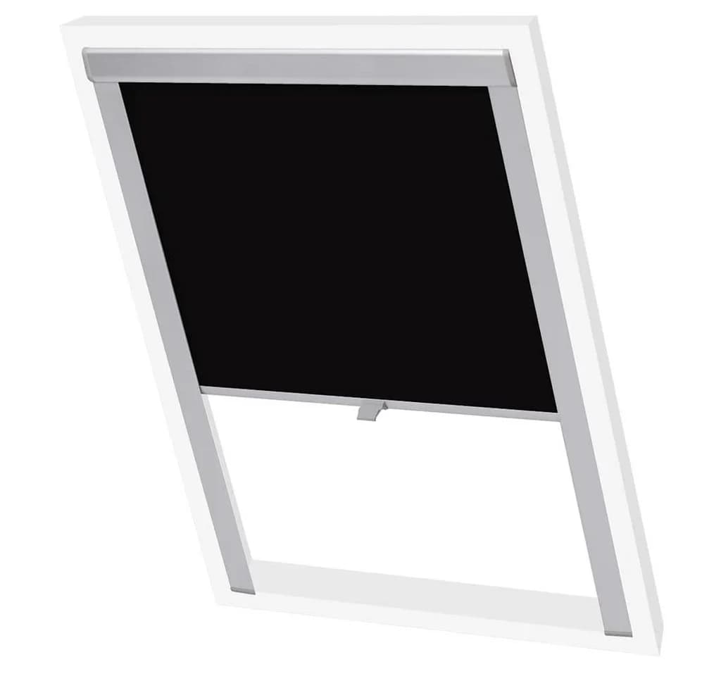 vidaXL Verdunklungsrollo Schwarz MK08 Dachfensterrollo - Bild 2