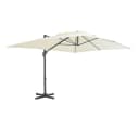 vidaXL Sonnenschirm Ampelschirm Aluminiummast Sand Bild 2