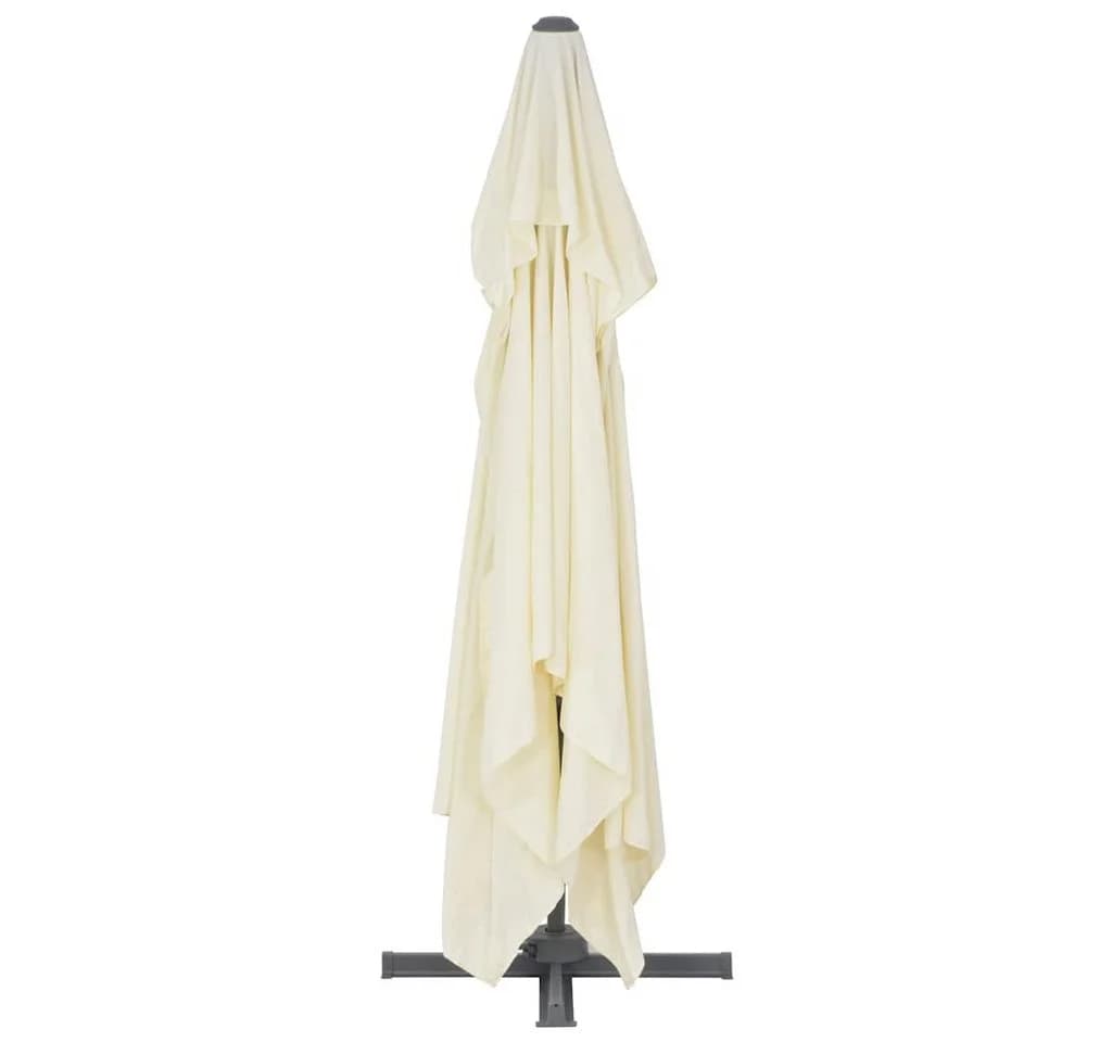 vidaXL Sonnenschirm Ampelschirm Aluminiummast Sand - Bild 5