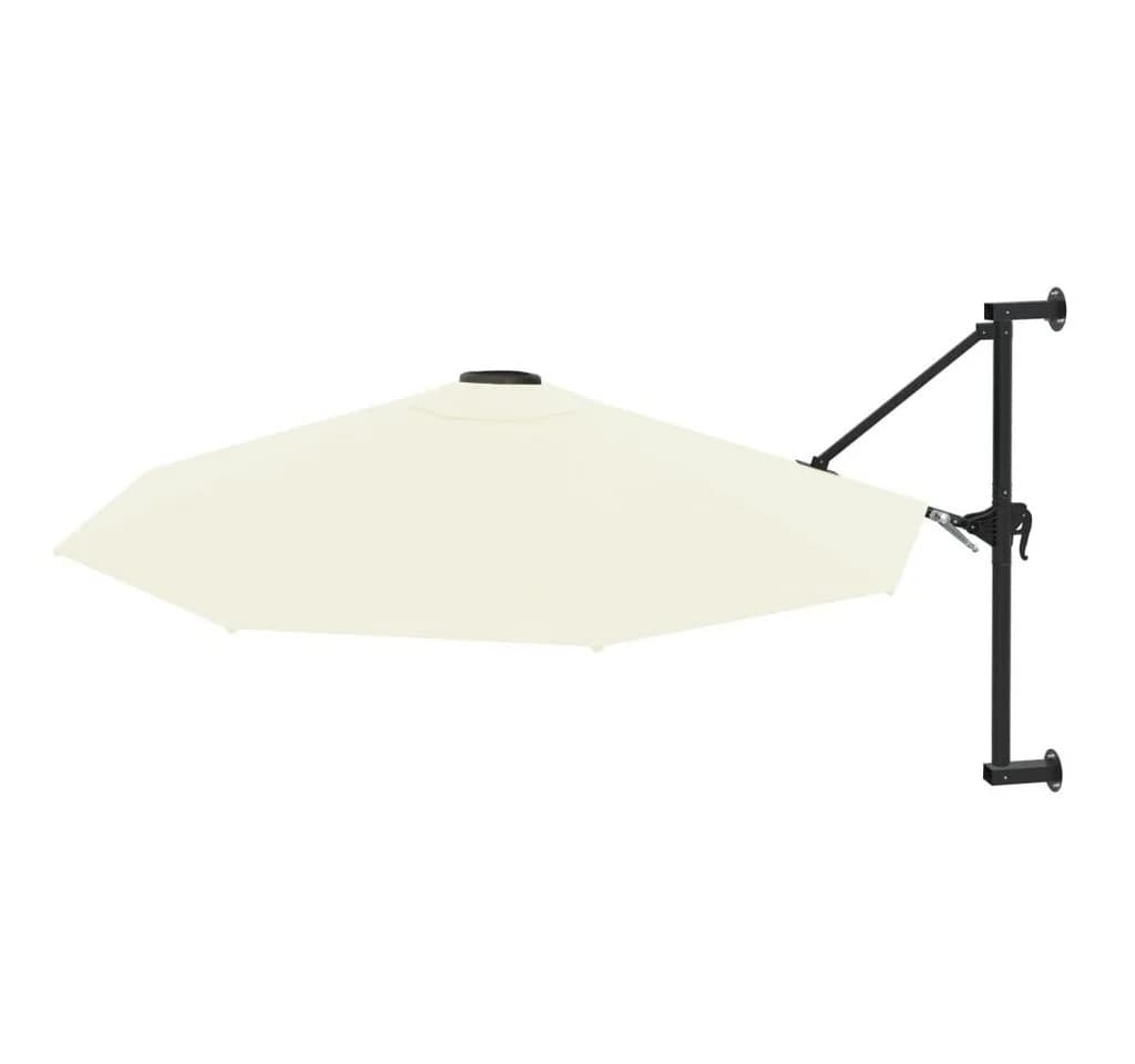 vidaXL Wandschirm mit Metallmast 300 cm Beige