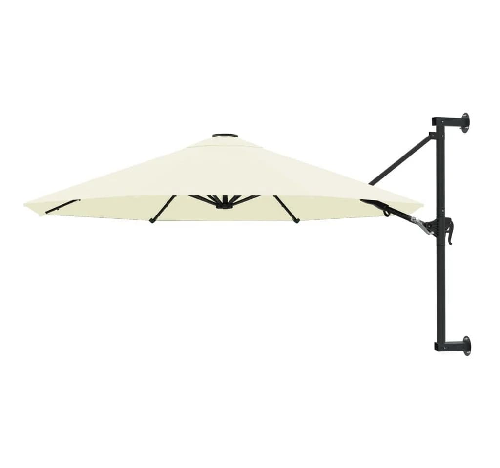 vidaXL Wandschirm mit Metallmast 300 cm Beige - Bild 2