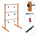 vidaXL Leitergolf Set aus Holz mit 6 Bällen Bild 2