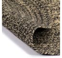 vidaXL Teppich Handgefertigt Jute Schwarz und Natur 120 cm Runde Bild 1