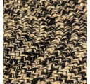 vidaXL Teppich Handgefertigt Jute Schwarz und Natur 120 cm Runde Bild 4