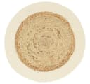 vidaXL Platzset Tischsets 6 Stk. Natur Jute Baumwolle Rund Bild 1