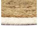 vidaXL Platzset Tischsets 6 Stk. Natur Jute Baumwolle Rund Bild 3