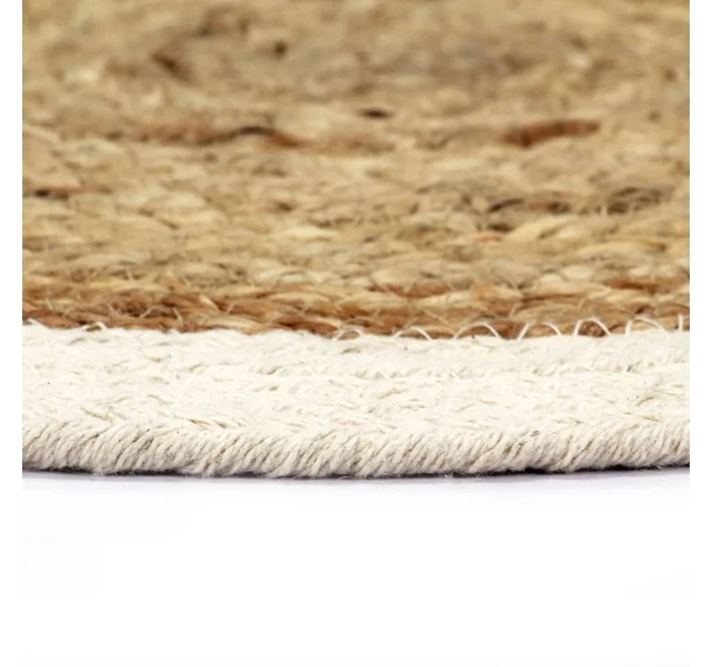 vidaXL Platzset Tischsets 6 Stk. Natur Jute Baumwolle Rund - Bild 3