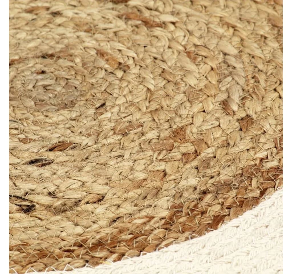 vidaXL Platzset Tischsets 6 Stk. Natur Jute Baumwolle Rund - Bild 4