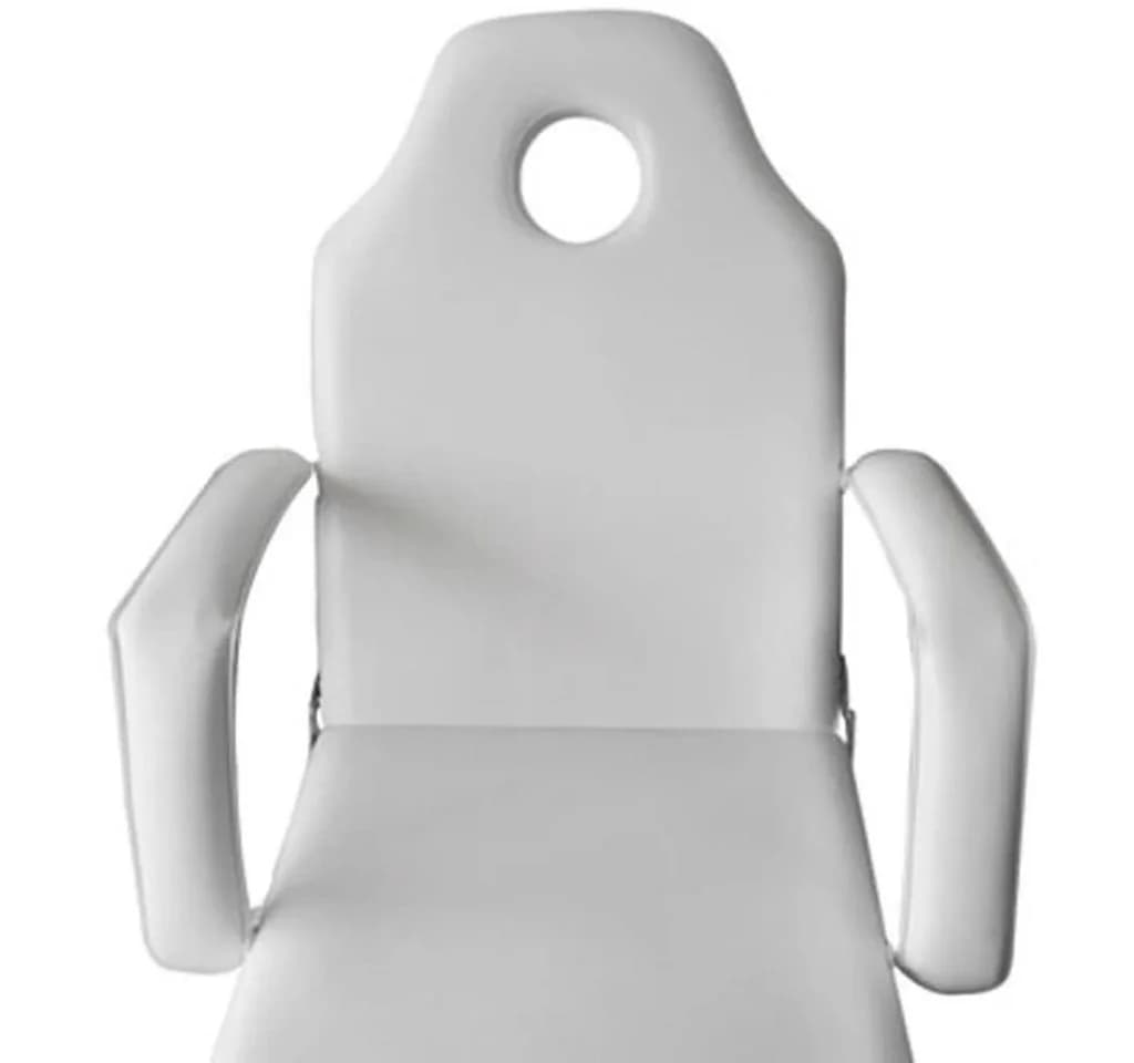 vidaXL Kosmetikstuhl Tragbar Kunstleder Weiß - Bild 4