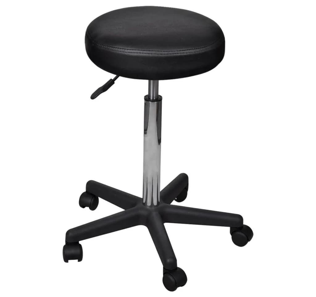 vidaXL Bürostuhl Bürohocker Schwarz - Bild 2