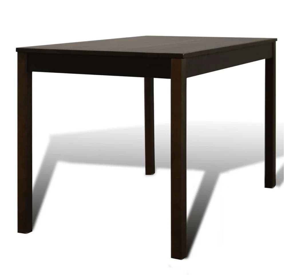 vidaXL Essgruppe, Esstisch Holztisch mit 4 Holzstühlen Esszimmerset Braun - Bild 4